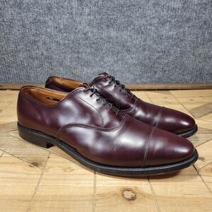 EUC Allen Edmonds Mens Park Avenue Cap Toe Oxford Oxblood Sz 11 B Dress Shoes